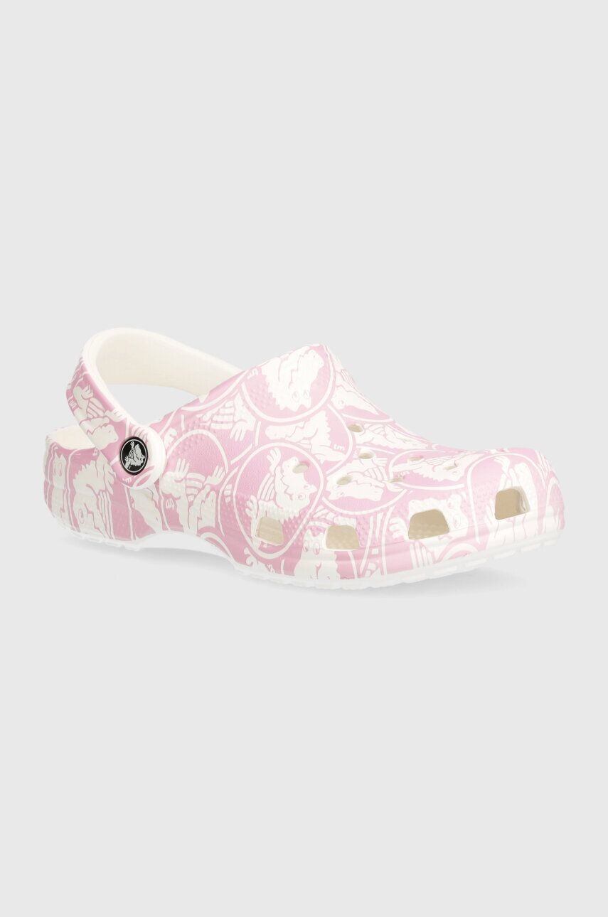 

Детские тапочки Crocs Classic Duke Print Clog, розовый