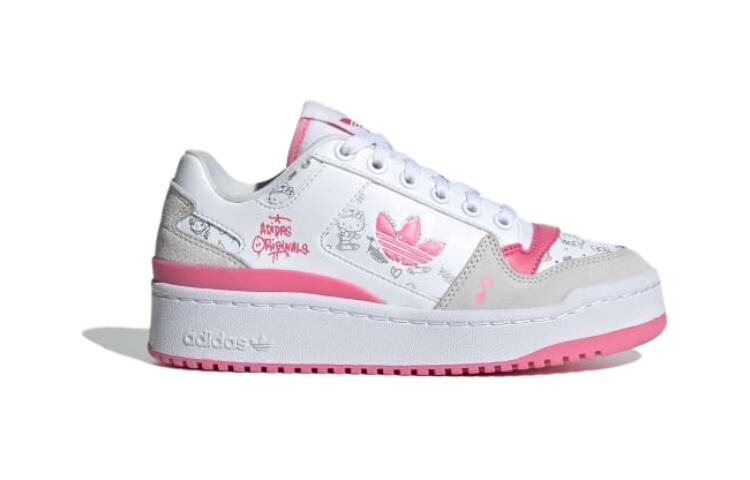 Adidas originals FORUM Детские кроссовки для скейтбординга BP, White/Red — фото 2