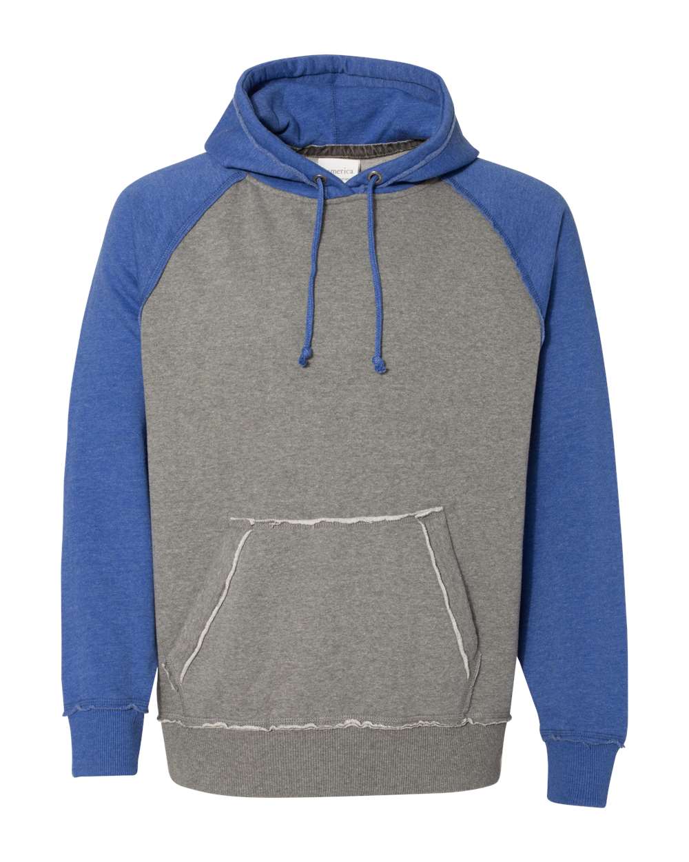 

Мужская винтажная толстовка с капюшоном цвета вереска J. America, цвет smoke heather/ vintage royal heather