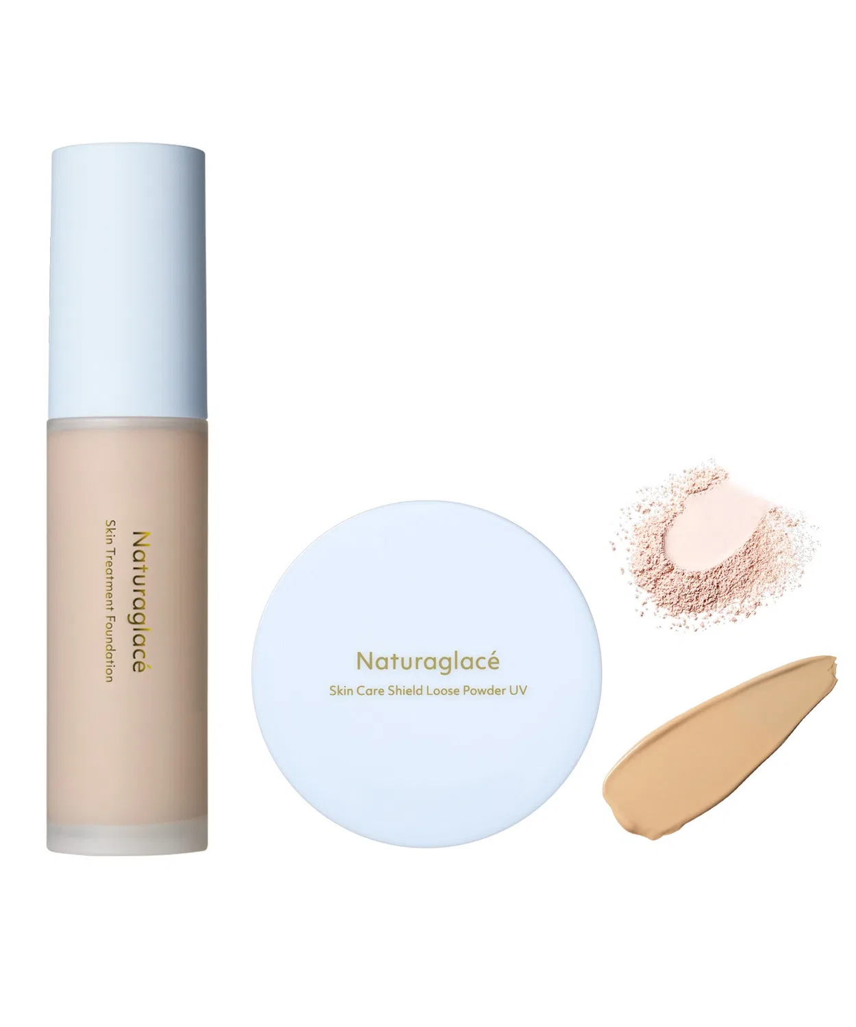 Набор тонального крема и мини-пудры Naturalglace Skin Treatment Foundation N — фото 4