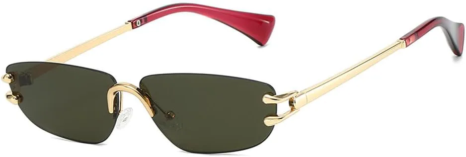 

Солнцезащитные очки UV400 с металлическим градиентом оправы, без оправы, для женщин и мужчин, для бега и занятий спортом на открытом воздухе UYPTK, 6220-c2