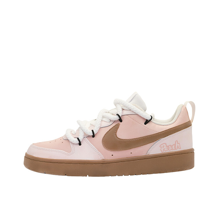 

Кроссовки Nike Court Borough Skateboarding Shoes Women's Low-top Brown/Pink, розовый