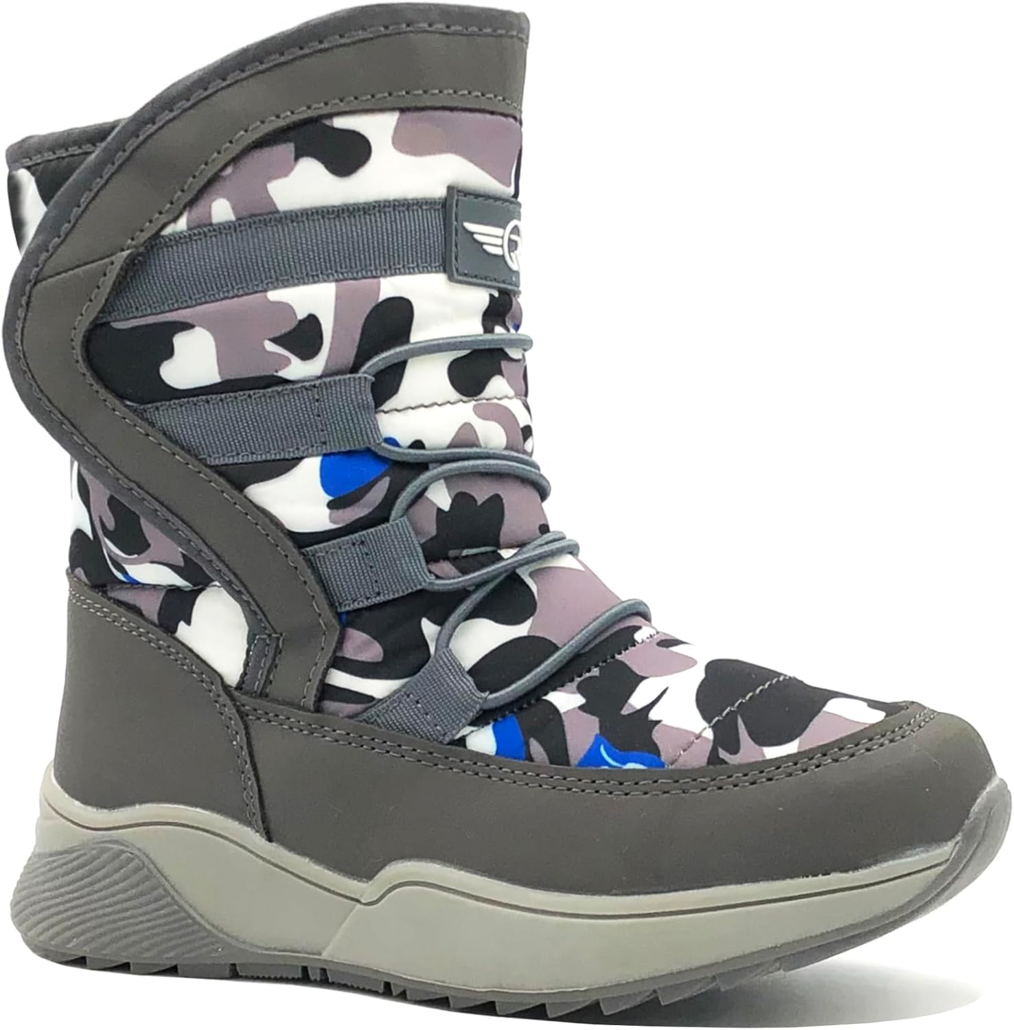 

Зимние ботинки REDVOLUTION для девочек и мальчиков, универсальные, водонепроницаемые, с противоскользящей подошвой (для малышей, детей младшего и старшего возраста), серебряный