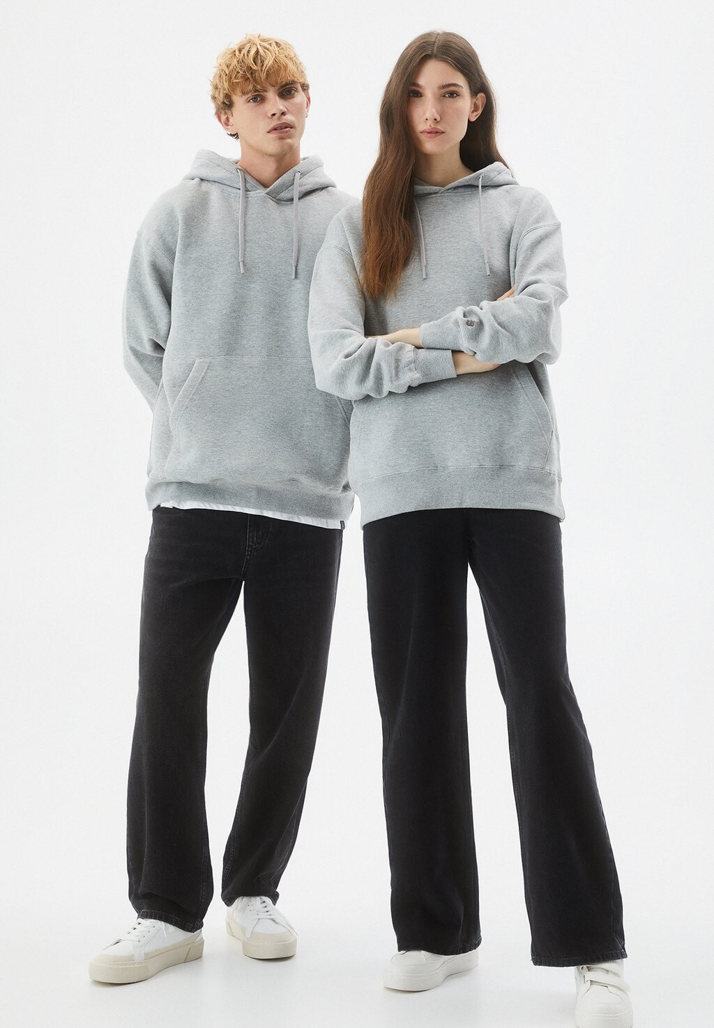 

Толстовка Basic Colored PULL&BEAR, цвет grey