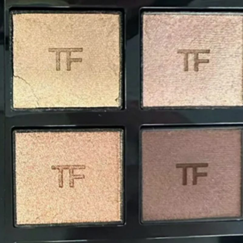 TOM FORD Тени для век TF Phantom 4 цвета легко растушевываются велюровые натуральные #47Olive Smoke/#48Peach Glamour — фото 4