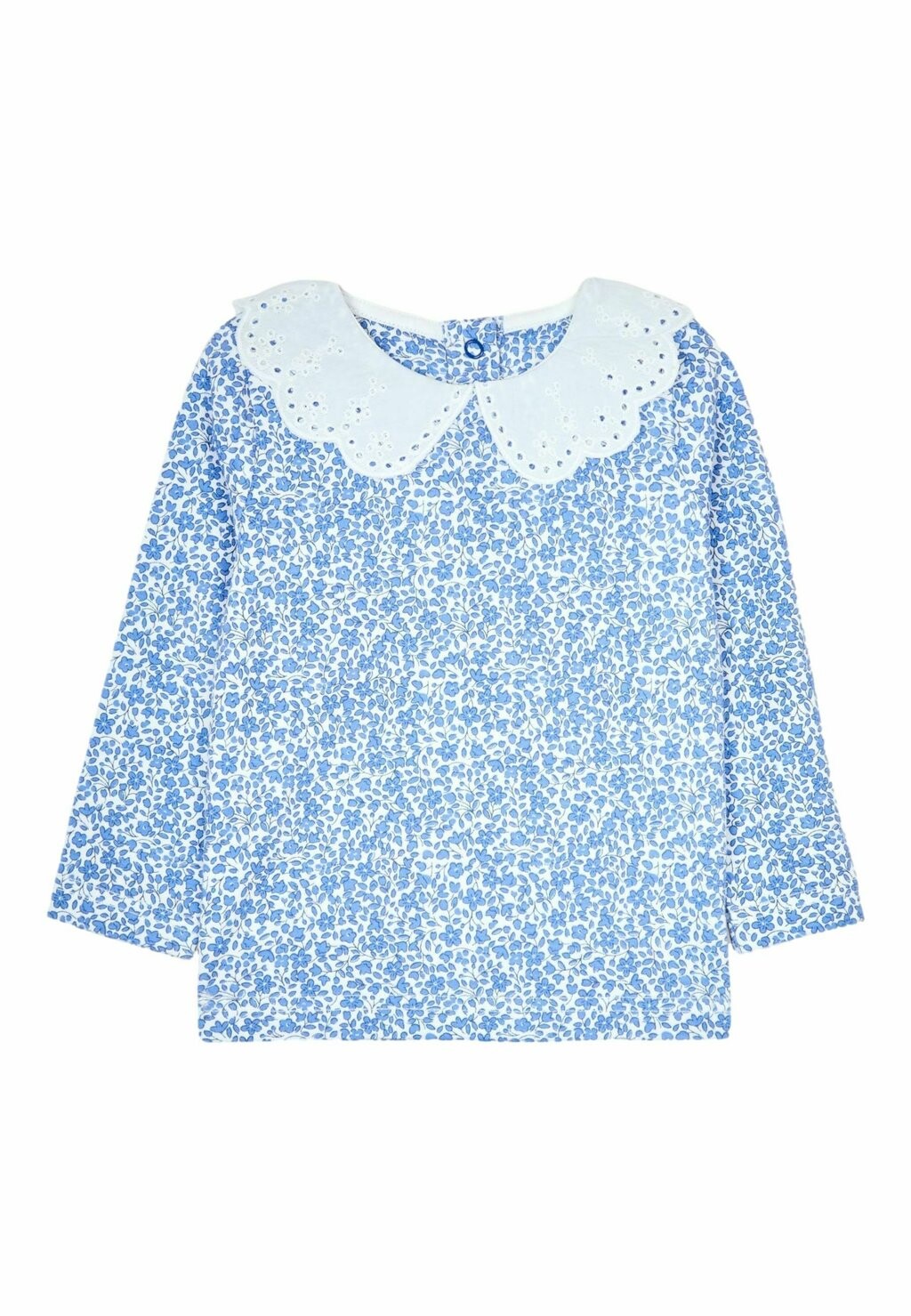 

Рубашка с длинным рукавом FLORAL BRODERIE COLLAR REGULAR FIT JoJo Maman Bébé, синий
