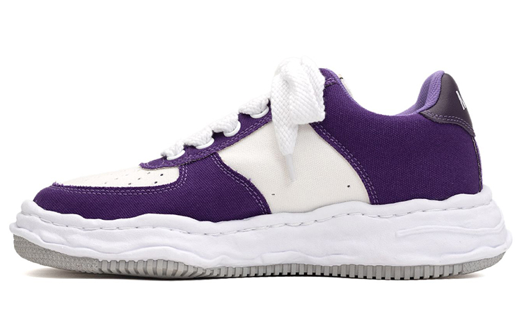 

Кроссовки Maison Wayne Og Sole Canvas MIHARA YASUHIRO, сине-белые
