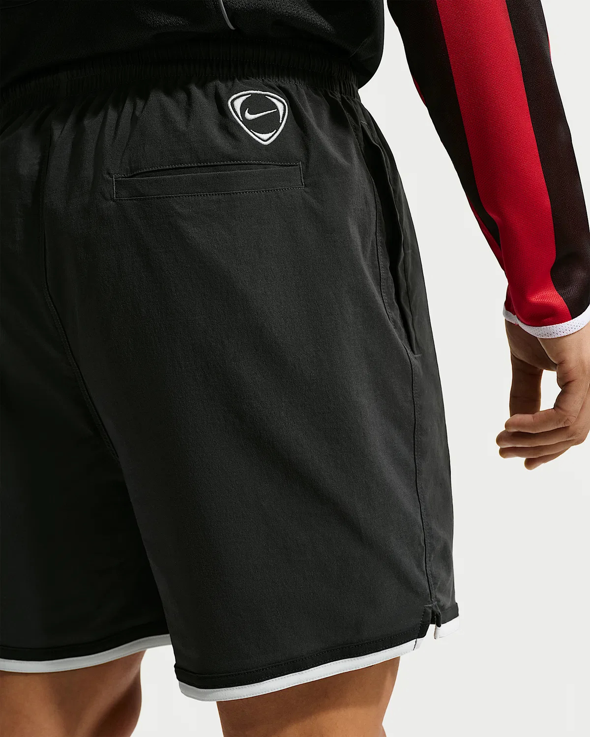 Мужские футбольные шорты Nike Dri-FIT 5", Off Noir/Off Noir/Summit White/Summit White — фото 3
