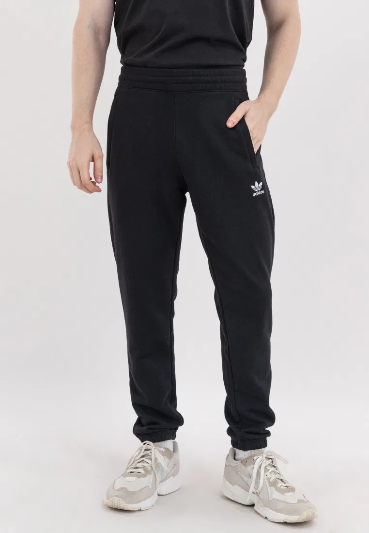 Трикотажные брюки, френч терри, Trefoil Essentials, черный Adidas
