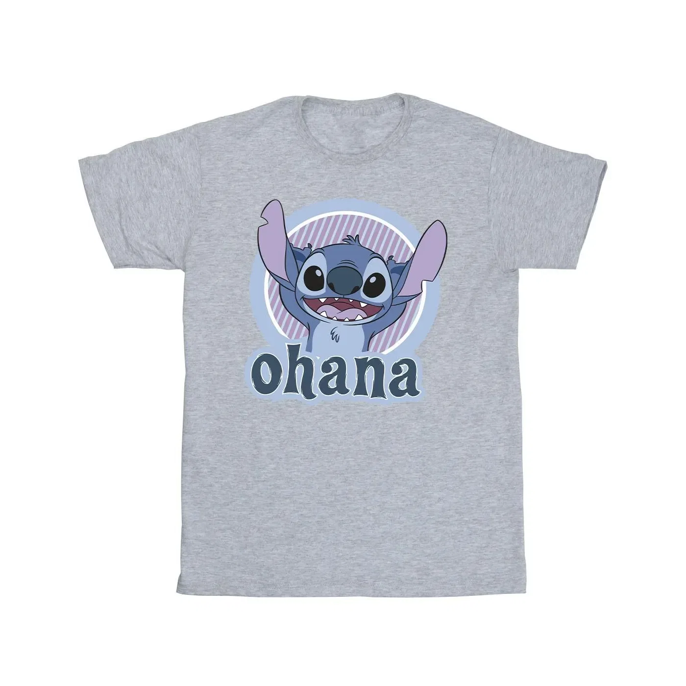 Футболка детская с принтом Lilo and Stitch Disney, серый — фото 2