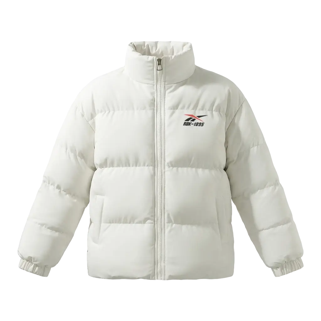 

Пуховик Unisex с воротником стойкой, утепленный стеганый пуховик Reebok, априкот