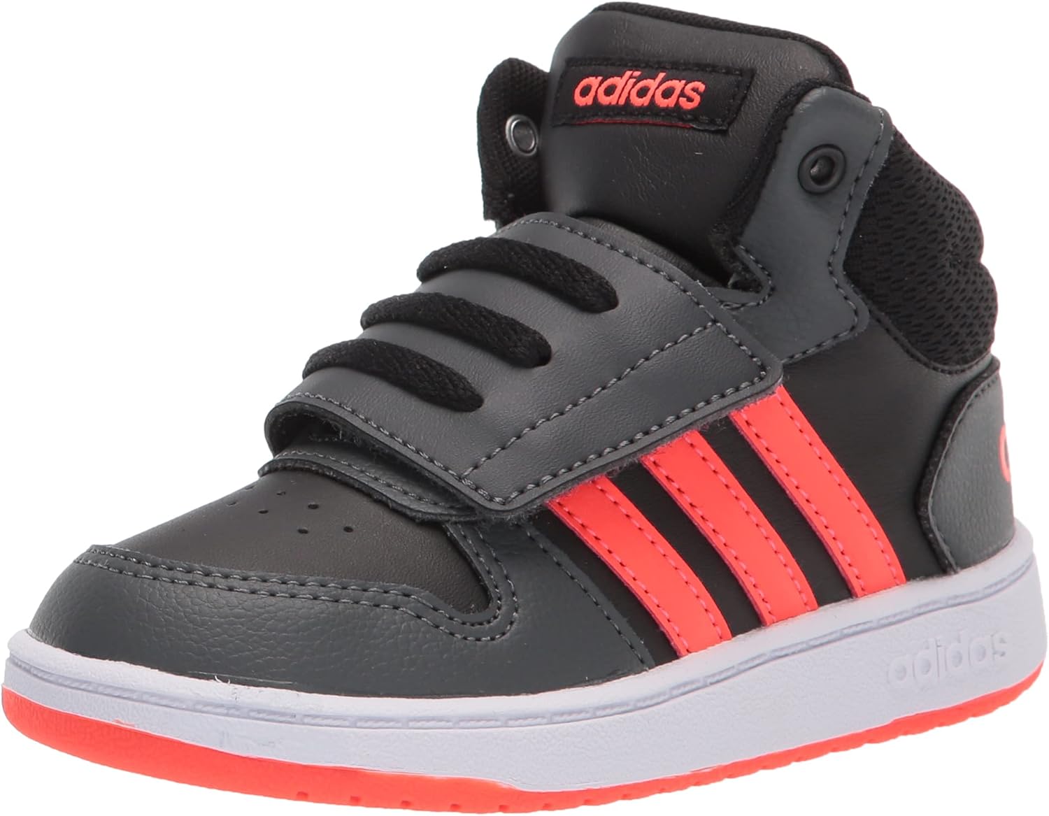 

Кроссовки Adidas Kids' Hoops 2.0 Mid, черный/красный/серый