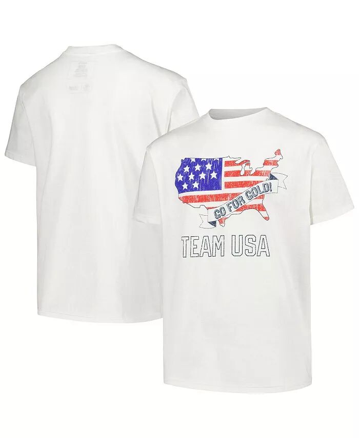 

Футболка Big Boys White Distressed Team USA Go For Gold Outerstuff