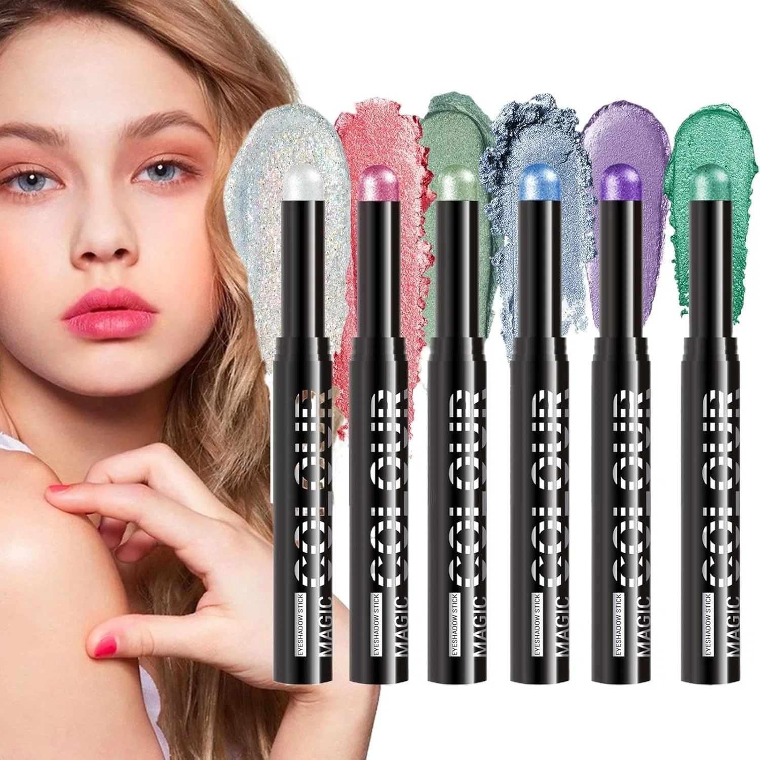 Кремовые тени для век Shimmer Long Time Waterproof, цвет D
