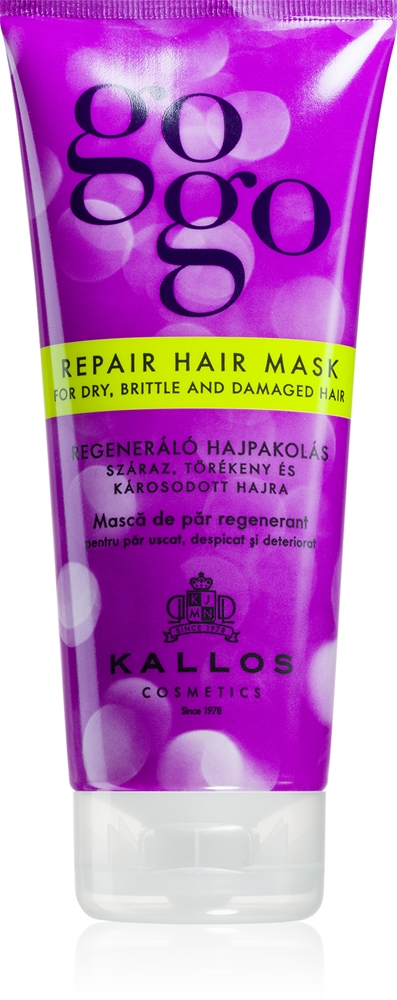 

Восстанавливающая маска Gogo для сухих и поврежденных волос Kallos, 200 мл