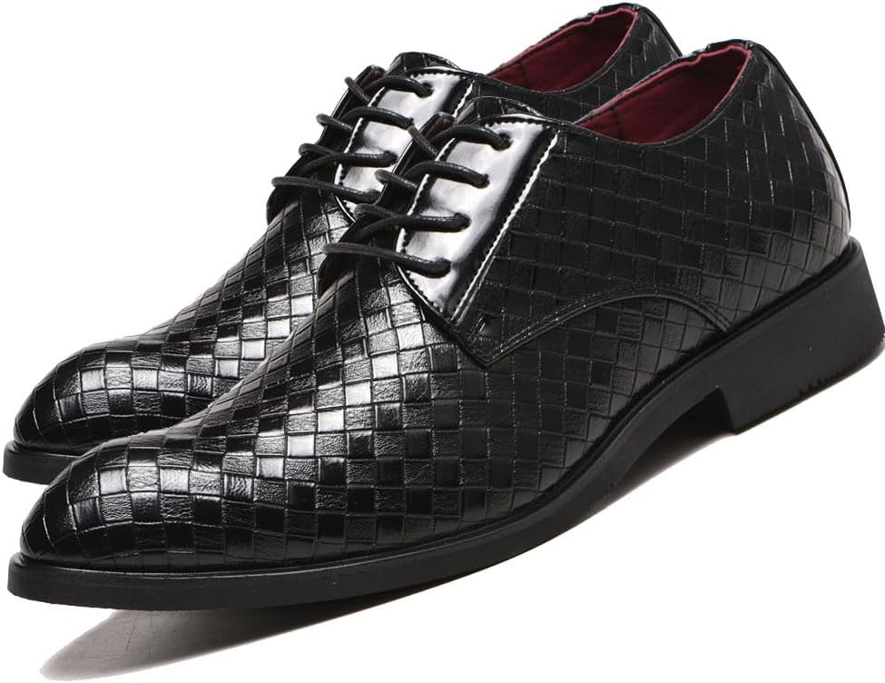 

Мужские классические туфли с шнуровкой и заостренным носком, оксфорды, деловые формальные свадебные туфли Odipon, черный