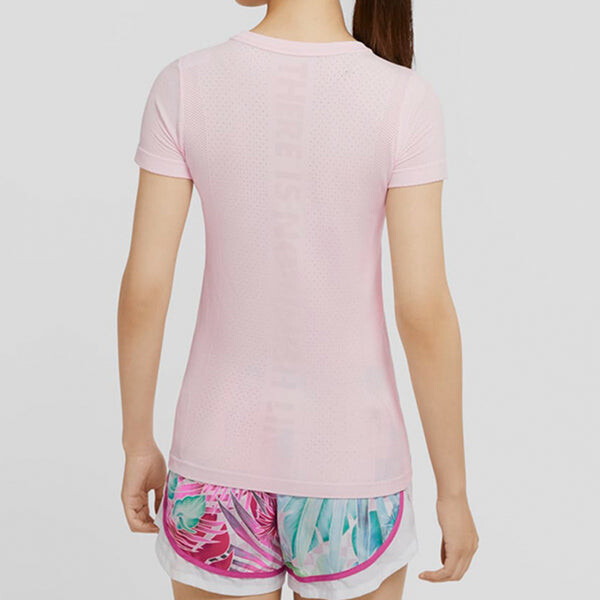 Футболка Infinite Dri Fit Running с коротким рукавом Nike, розовый — фото 4
