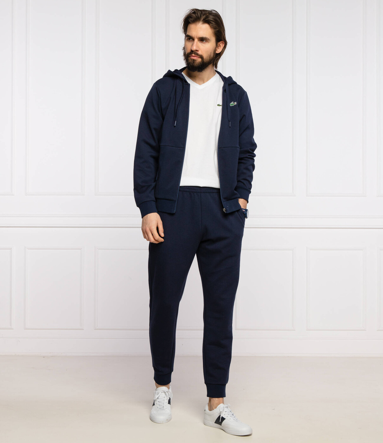 Спортивная толстовка Lacoste regular fit, темно-синий — фото 2