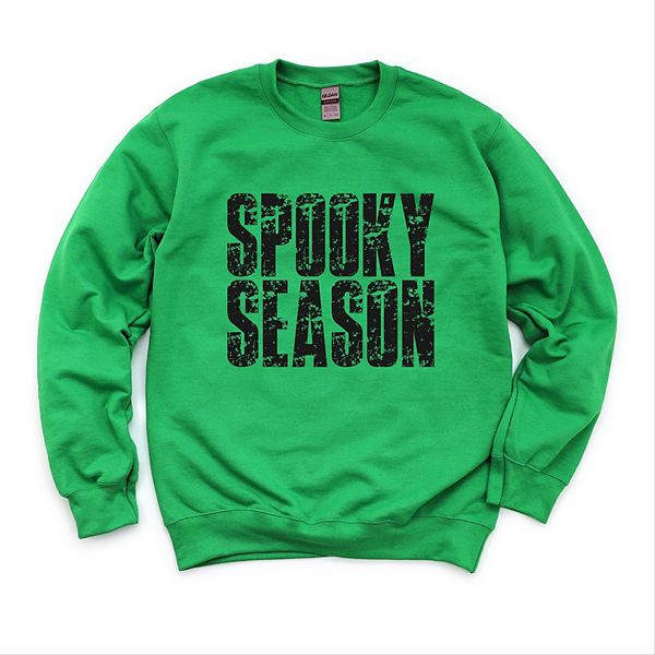 

Свитшот с принтом Spooky season block distressed Simply Sage Market, Grass, Зеленый, Свитшот с принтом Spooky season block distressed Simply Sage Market, Grass