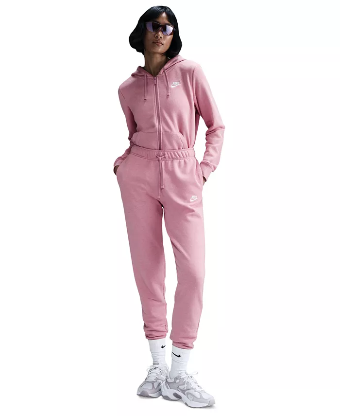 

Женская толстовка с молнией Club Fleece из коллекции спортивной одежды Nike, розовый