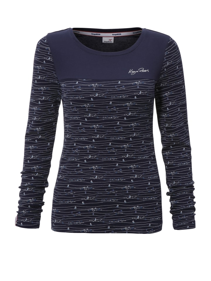 

Рубашка с длинным рукавом Kangaroos, синий