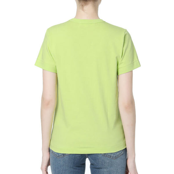 Футболка round neck short sleeve tee 'green' Comme Des Garcons Play, зеленый — фото 3