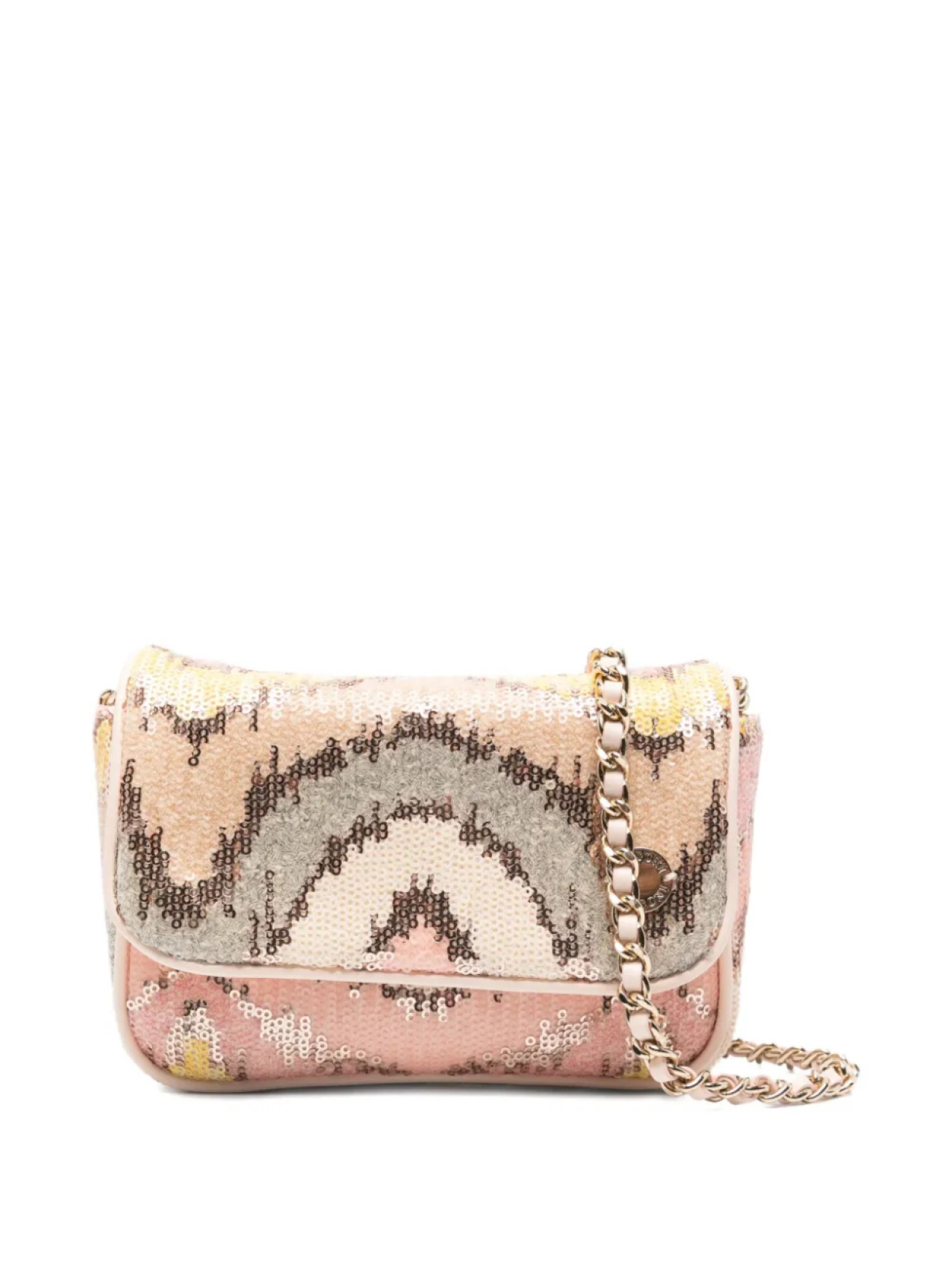 

Сумка-цепочка Missoni Kids, украшенная пайетками, нейтральный