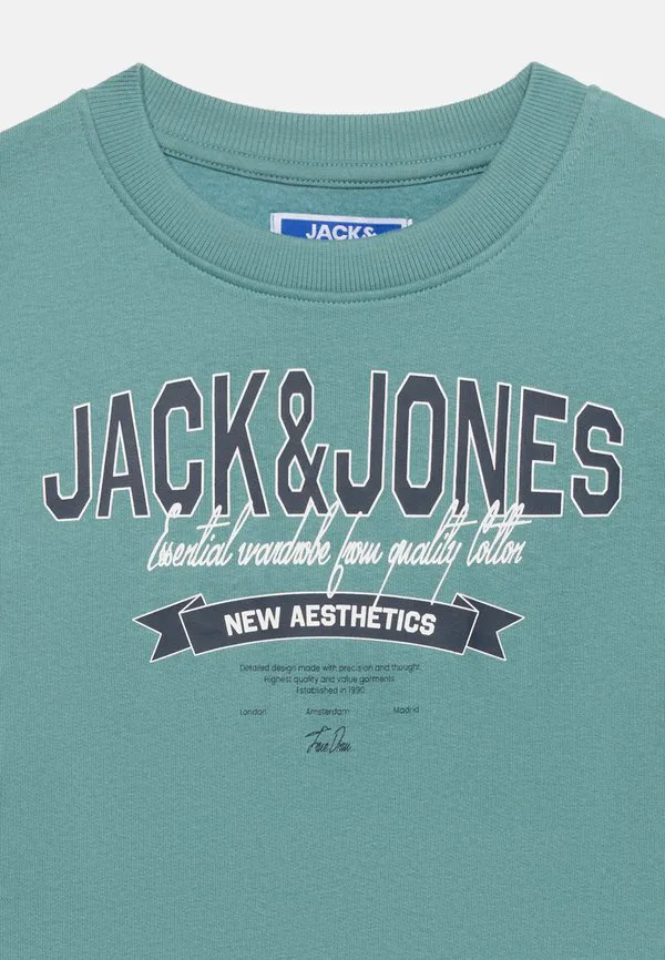 Толстовка с круглым вырезом jjelogo Jack & Jones Junior, Mineral Blue — фото 4