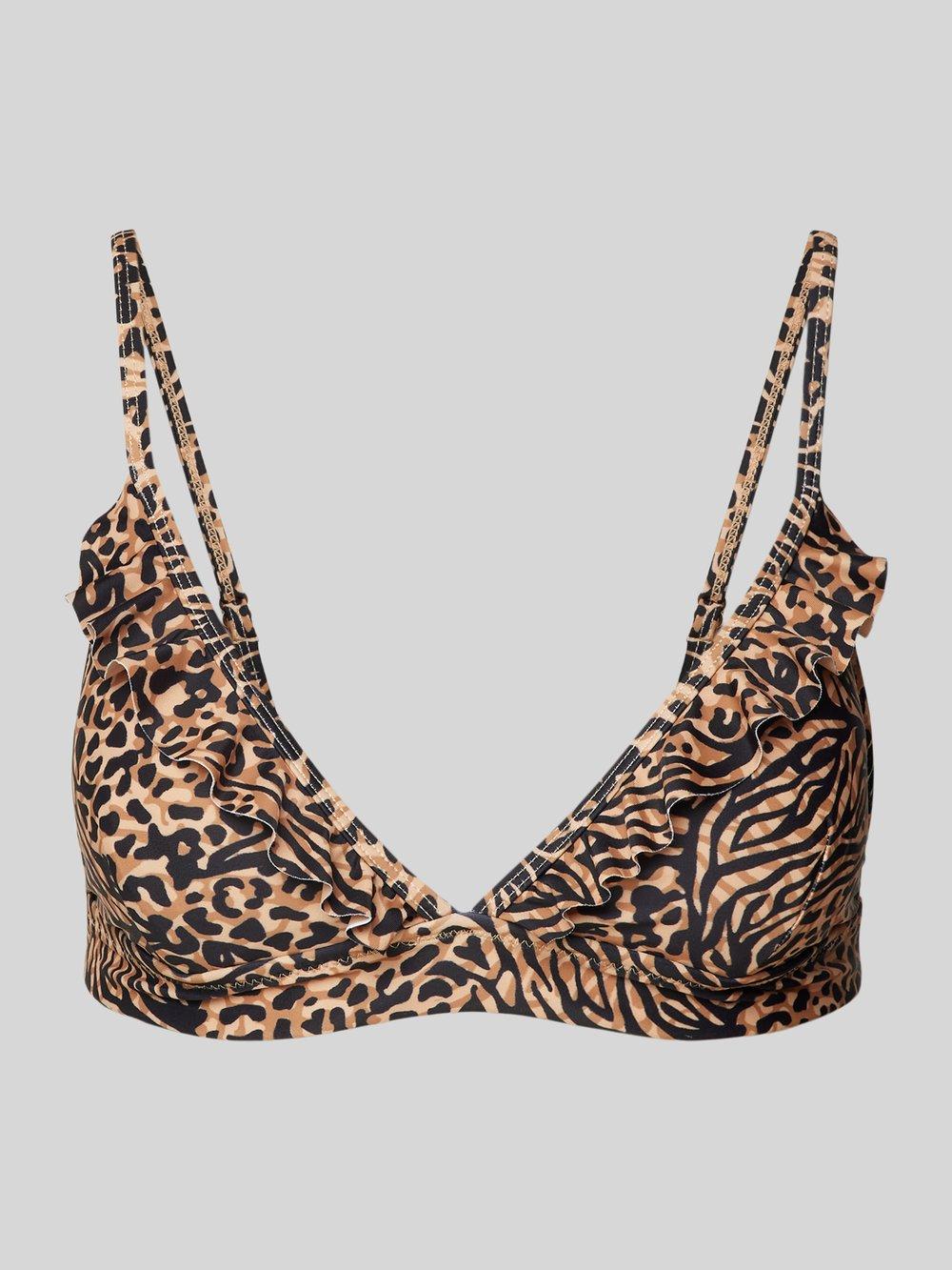 

Верх бикини с анималистичным принтом «Beau» Shiwi, коричневый