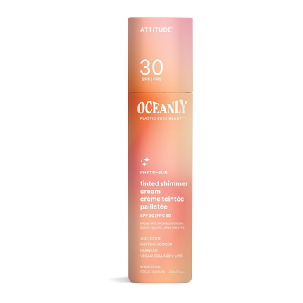 

Крем-стик для лица Oceanly Tinted Shimmer с SPF 30, сертифицирован EWG Attitude