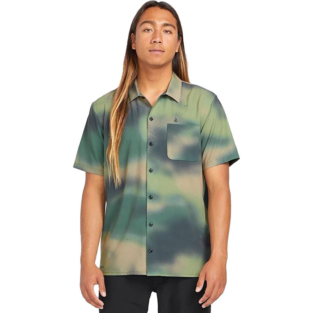 

Риджстоун футболка с коротким рукавом Volcom, цвет camouflage