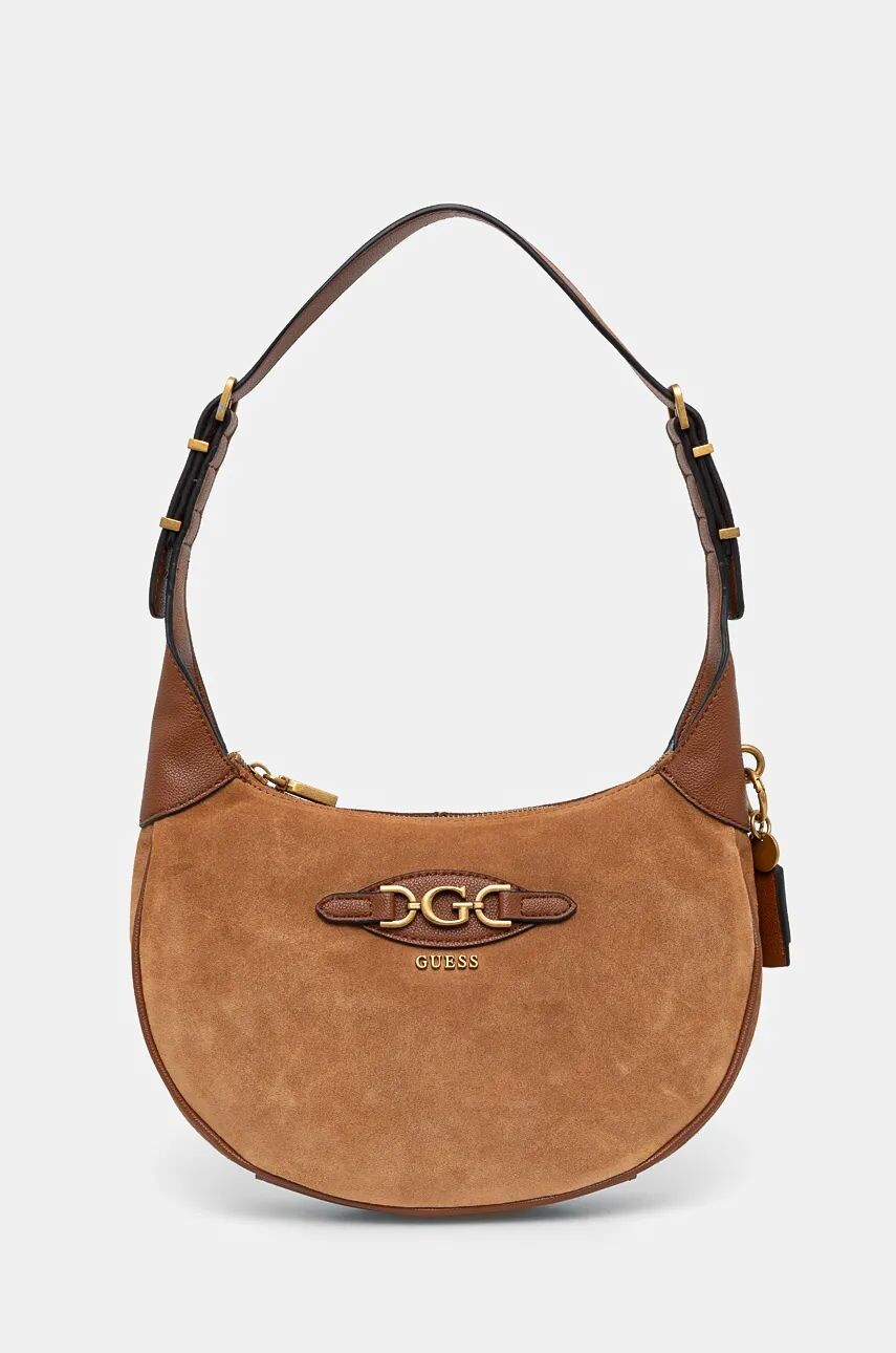 

Замшевая сумка Guess MALVA, коричневый