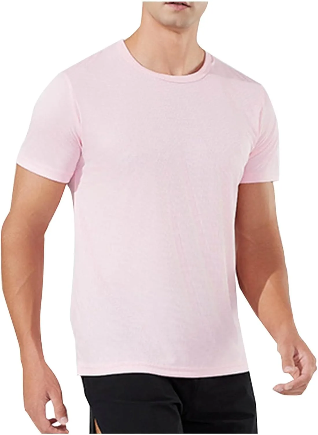 

Мужская футболка для тренировок с коротким рукавом Crewneck, Quick Dry, Breathable FZYLQY