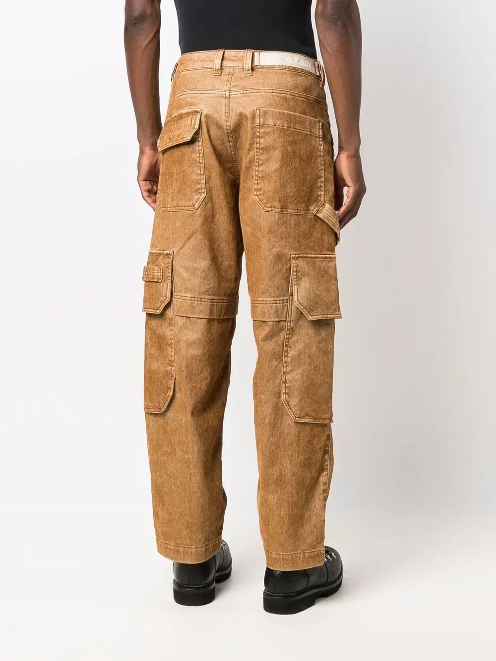 Зауженные джинсы D-Multy JoggJeans DIESEL, бежевый — фото 4