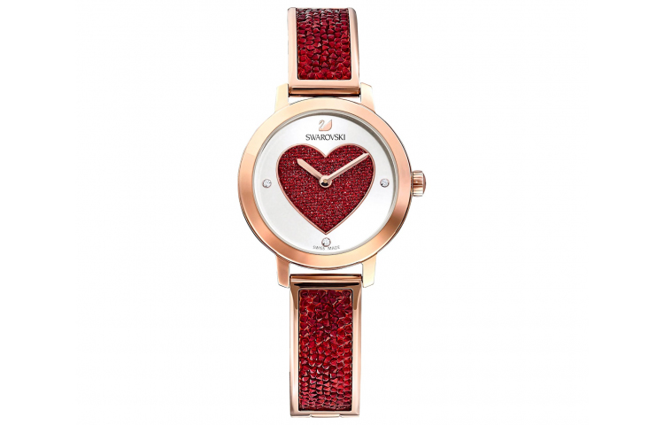 

Swarovski Часы Cosmic Rock Collection Wrist Watch Quartz Movement Stainless Steel Strap 29mm Red Watch Dial Women's Watch, Red Watch Dial