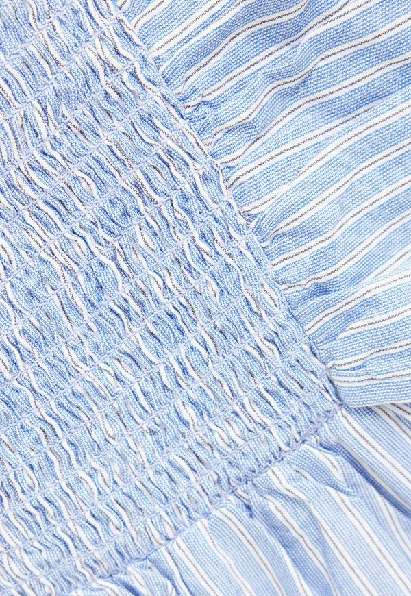 Повседневное платье в полоску с короткими рукавами Creamie, Blue Lustre — фото 4