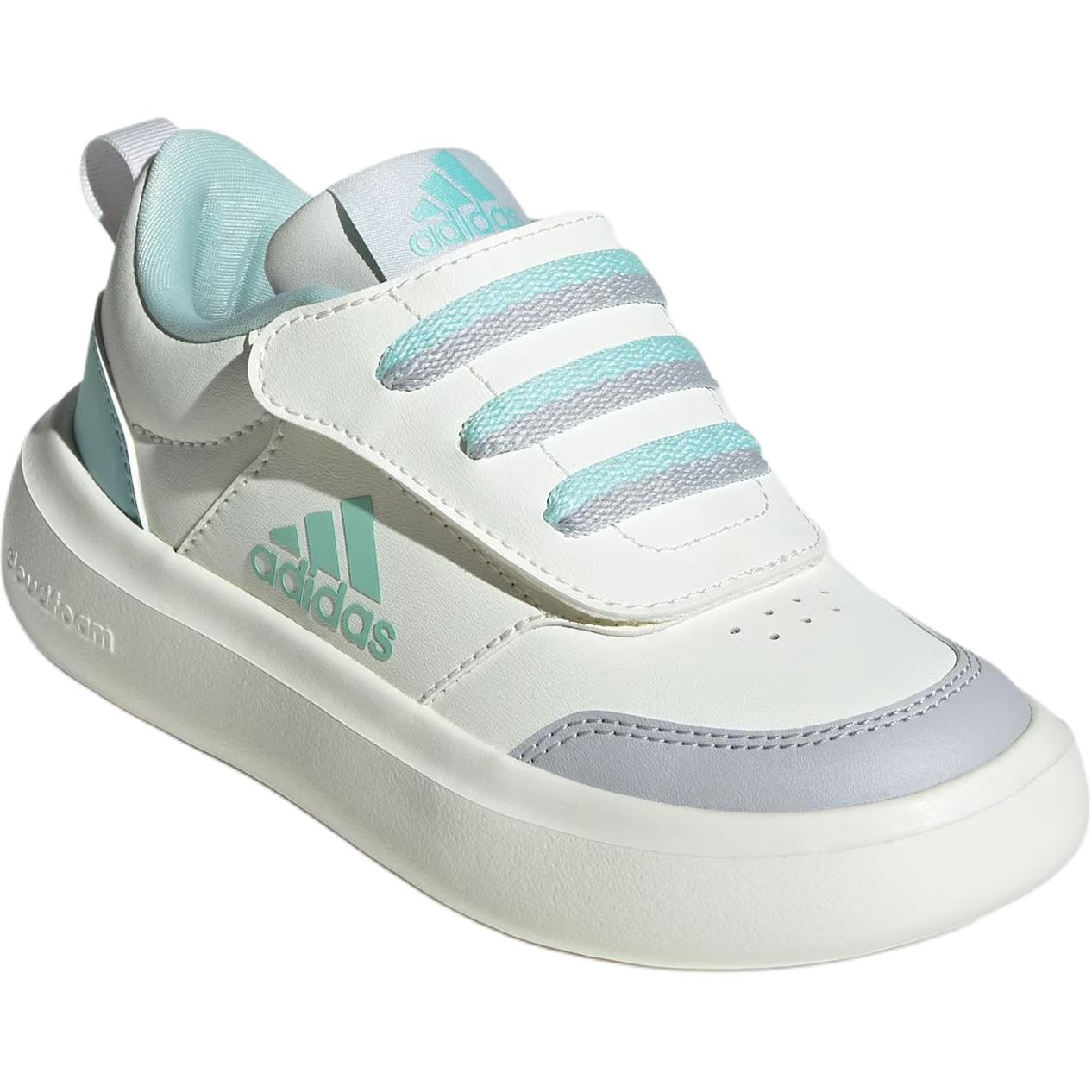 Износостойкие низкие детские кроссовки Park St для детей от 3 до 7 лет Adidas, бежевый/синий/серый — фото 2