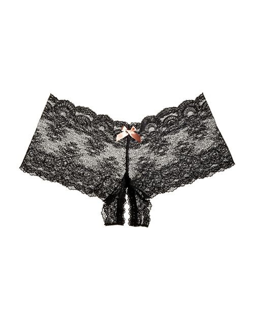 

Трусы с открытыми вставками After Midnight Peekaboo Hanky Panky, цвет Black