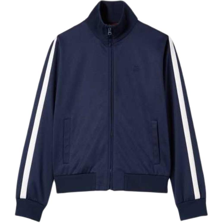 

Техническая футболка-куртка на молнии с вышивкой GUCCI, темно-синий