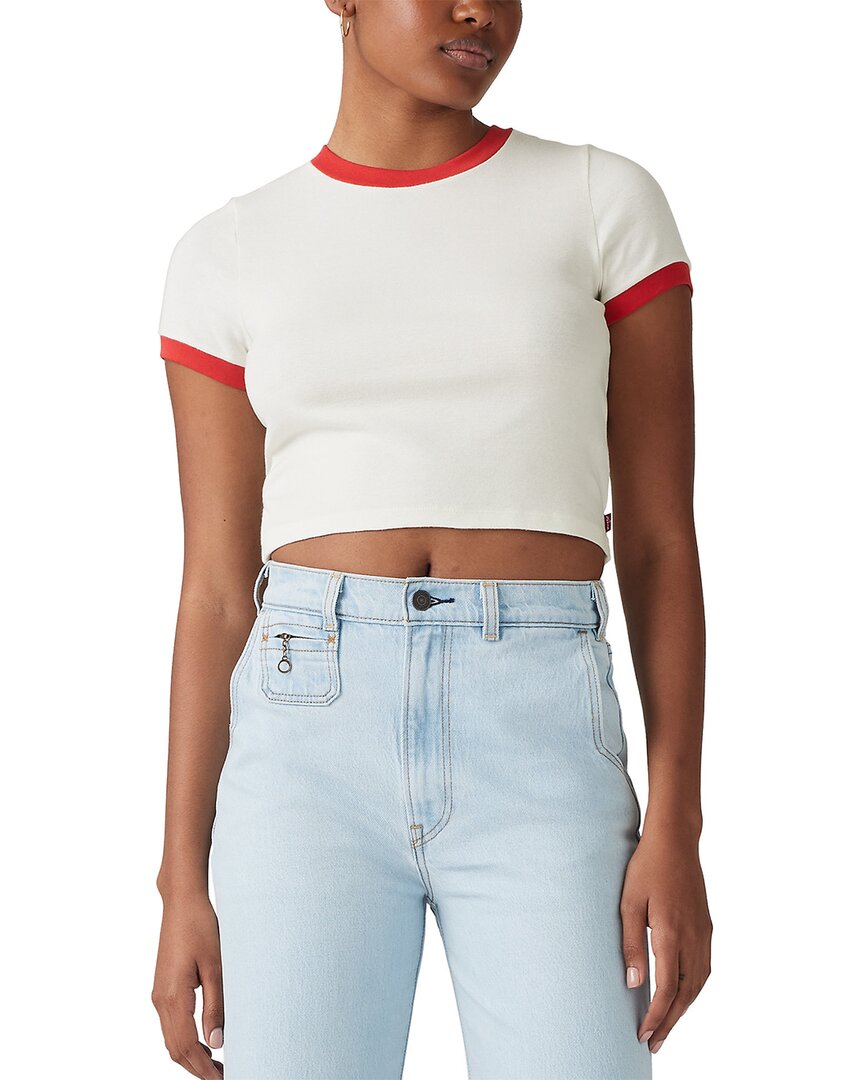 

Левис Эссеншиал Рингер Спортивная футболка Levi's, Cloud Dancer
