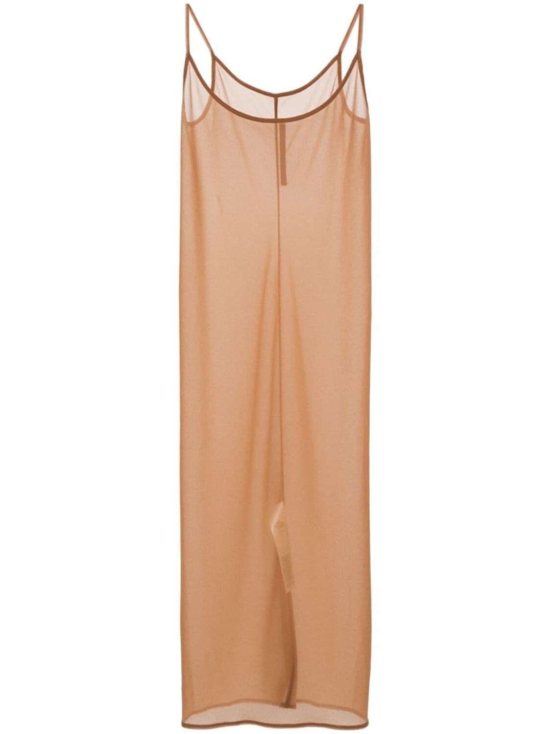 

Rick Owens Lilies полупрозрачное платье миди, коричневый