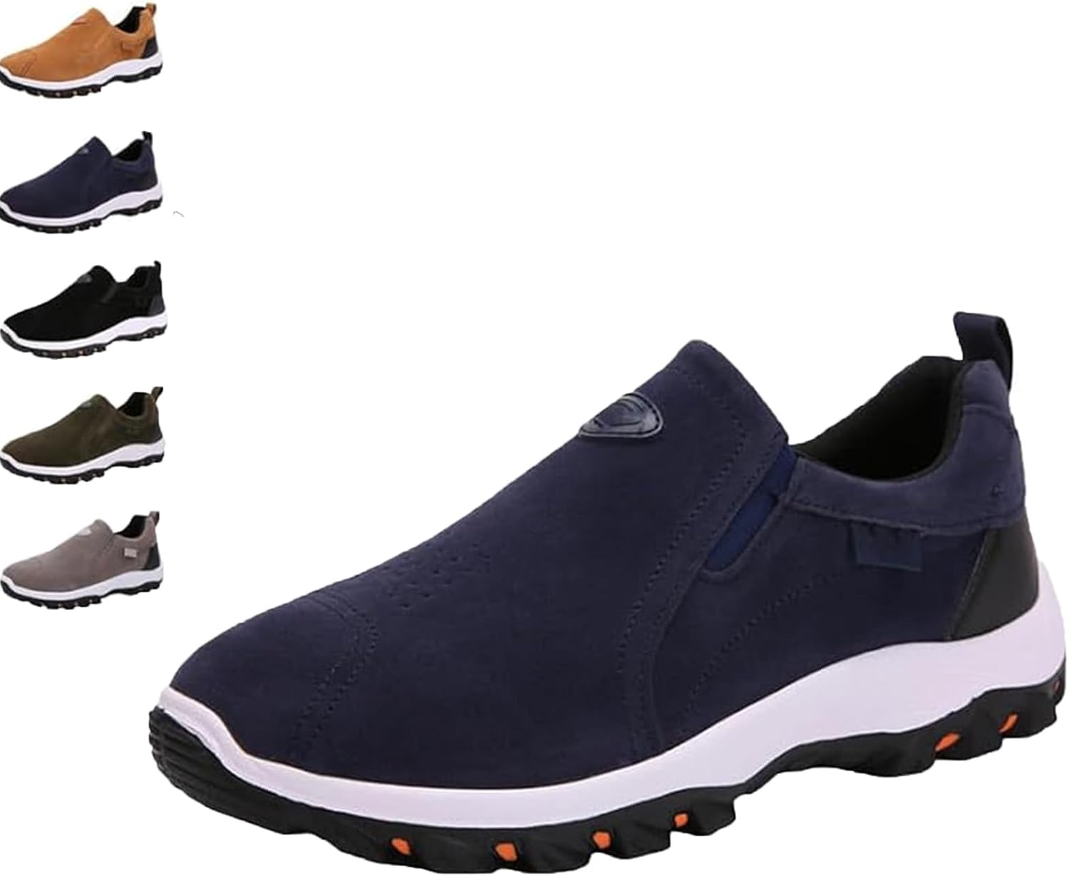 

Ортопедические кроссовки, спортивная обувь для мужчин с удобной посадкой, ортопедические прогулочные туфли для мужчин, мужские кроссовки с поддержкой свода стопы, повседневные нескользящие кроссовки для улицы Stalklene, синий
