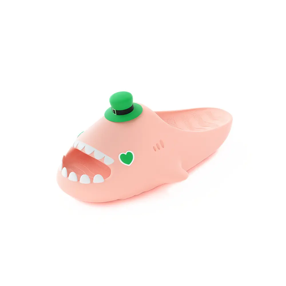 

HelloSlippers Акульи кеды Зеленая кепка, Слайдеры унисекс розовые, цвет Pink