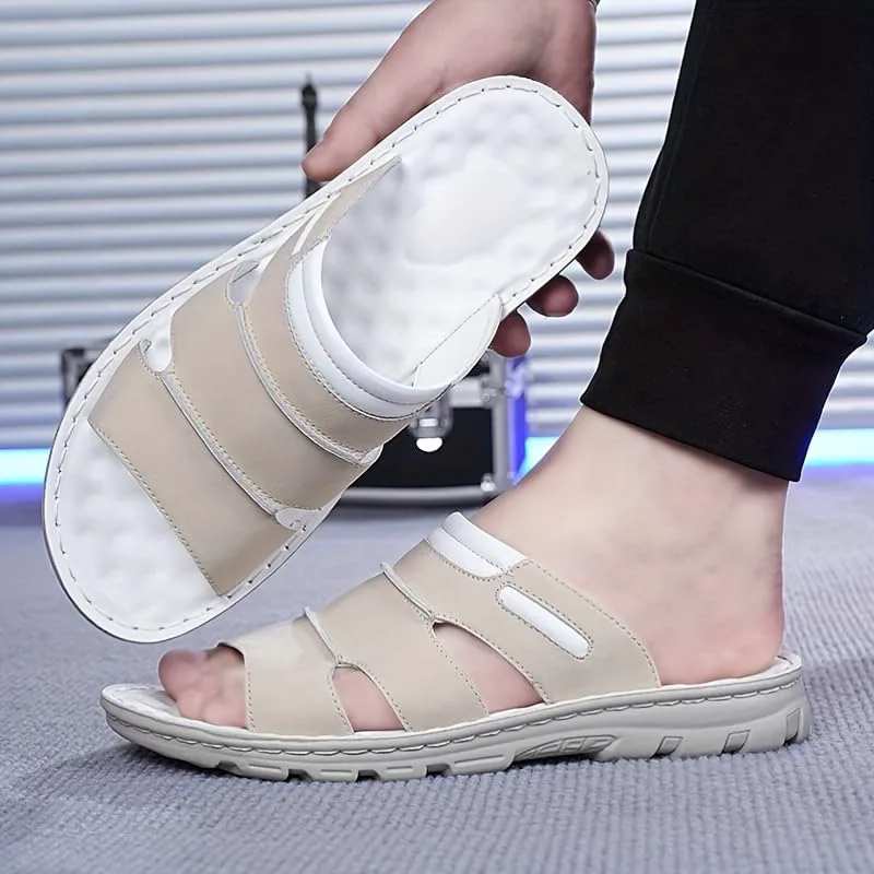 Men's summer large-sized сандалии - anti-slip and durable, comfortable and casual, stylish and breathable Clolinde, белый — фото 2