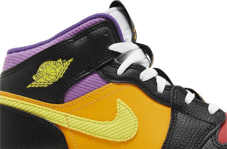 Кроссовки Air Jordan 1 Mid SS GS 'Championships', разноцветный — фото 2