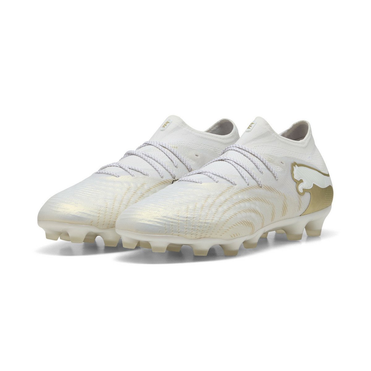 Мужские футбольные бутсы Future 9 Ultimate HG/AG PUMA, PUMA White-Meta — фото 2
