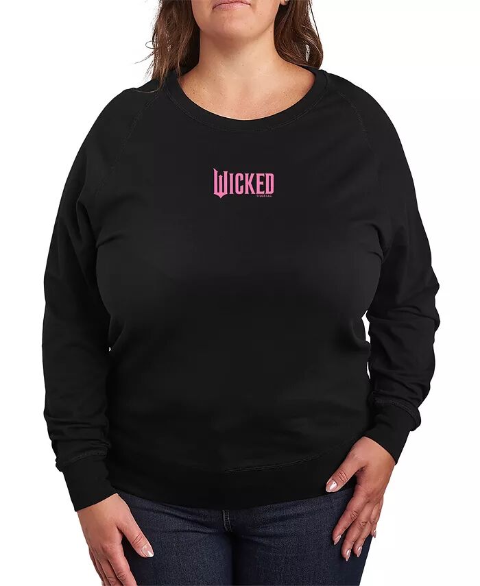 

Футболка-пуловер с графическим логотипом Wicked Pink размера Plus Hybrid Apparel, черный