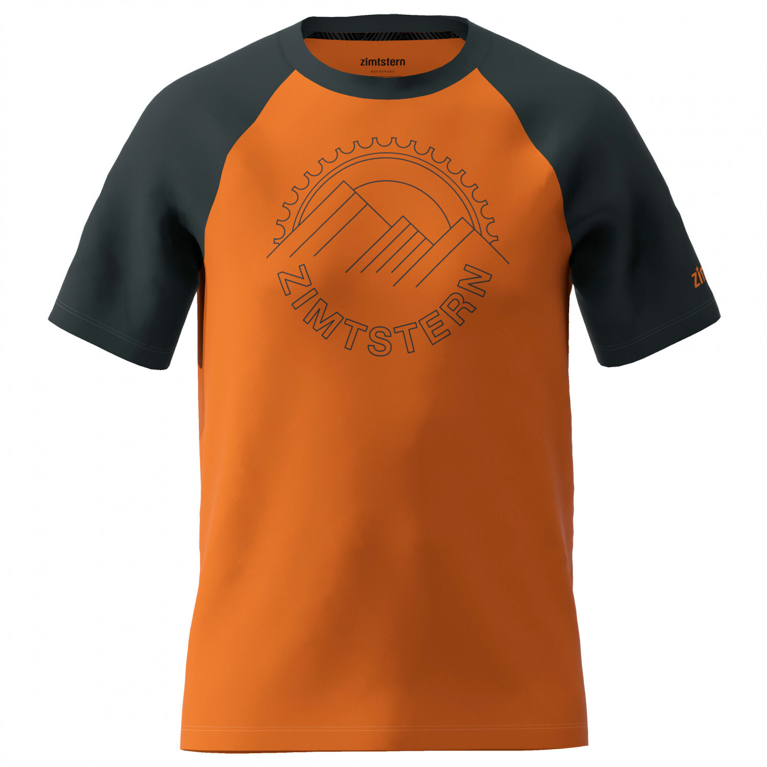 

Функциональная рубашка Zimtstern Ringz Tee, цвет Burnt Orange/Pirate Black