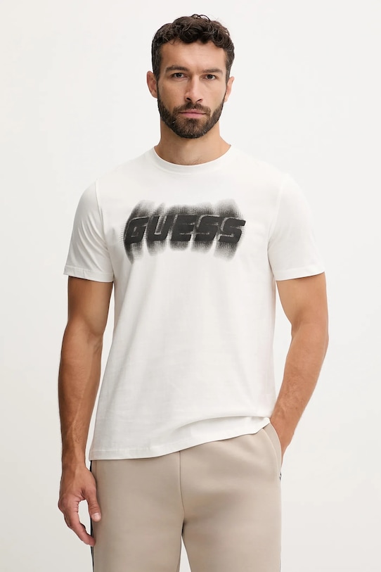 

Футболка хлопковая ASCANIO Guess, бежевый