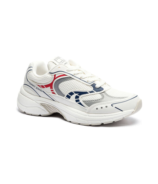 Кроссовки женские Tommy Jeans с сетчатыми вставками, белый